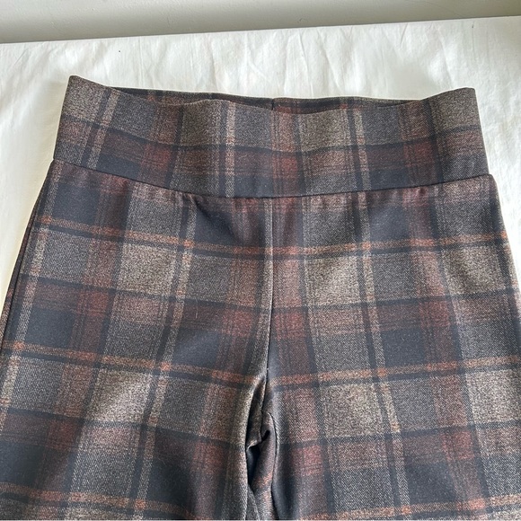 Zac & Rachel Plaid Pull On Stretch Knit Pants - Picture 8 of 13